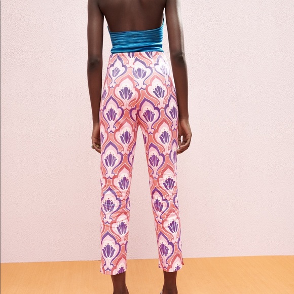 NWT Zara Printed Slim Fit Pants - Picture 2 of 11